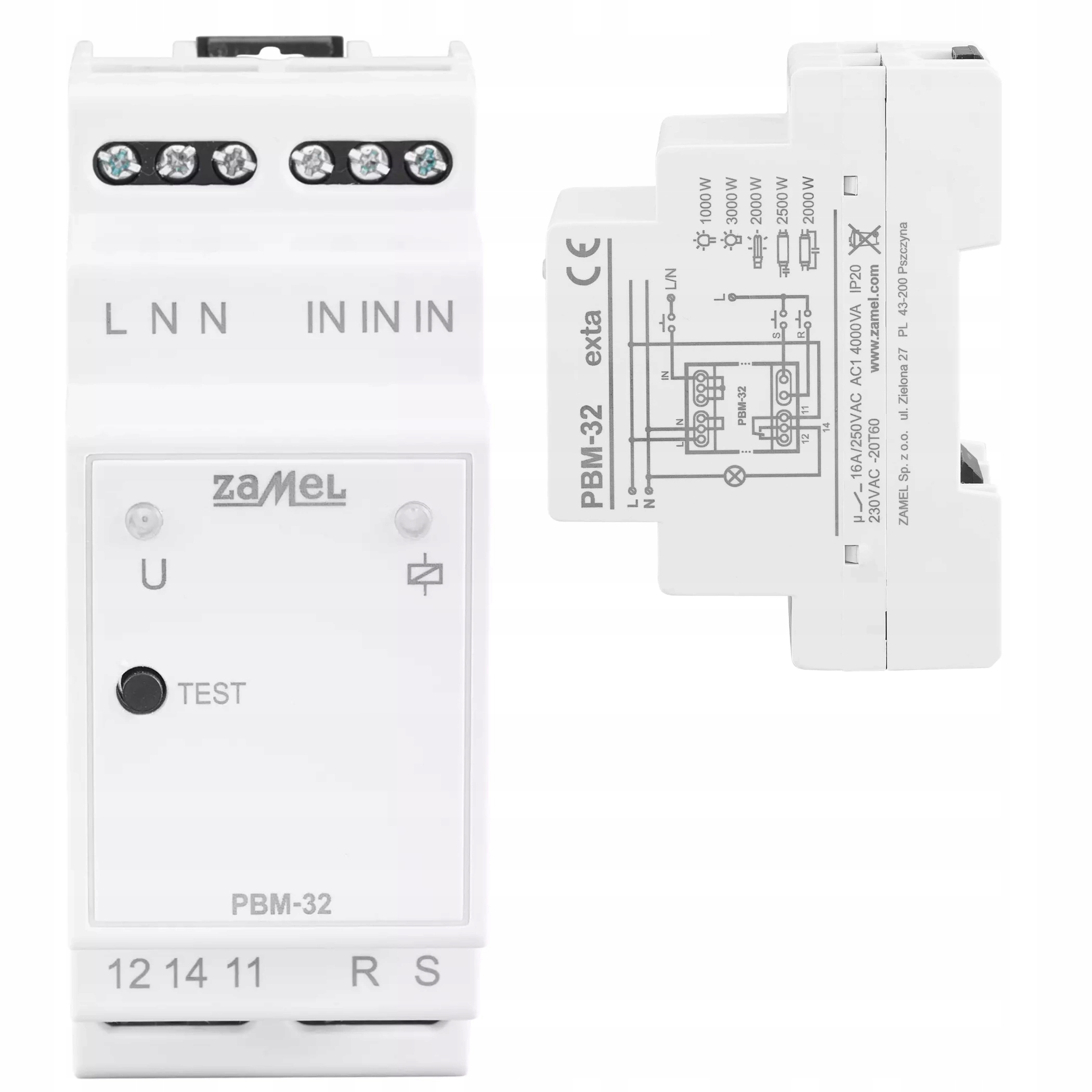 Relé Bistabil 230V PBM-32 Přepínatelné V Nulovém Napětí Exta Zamel