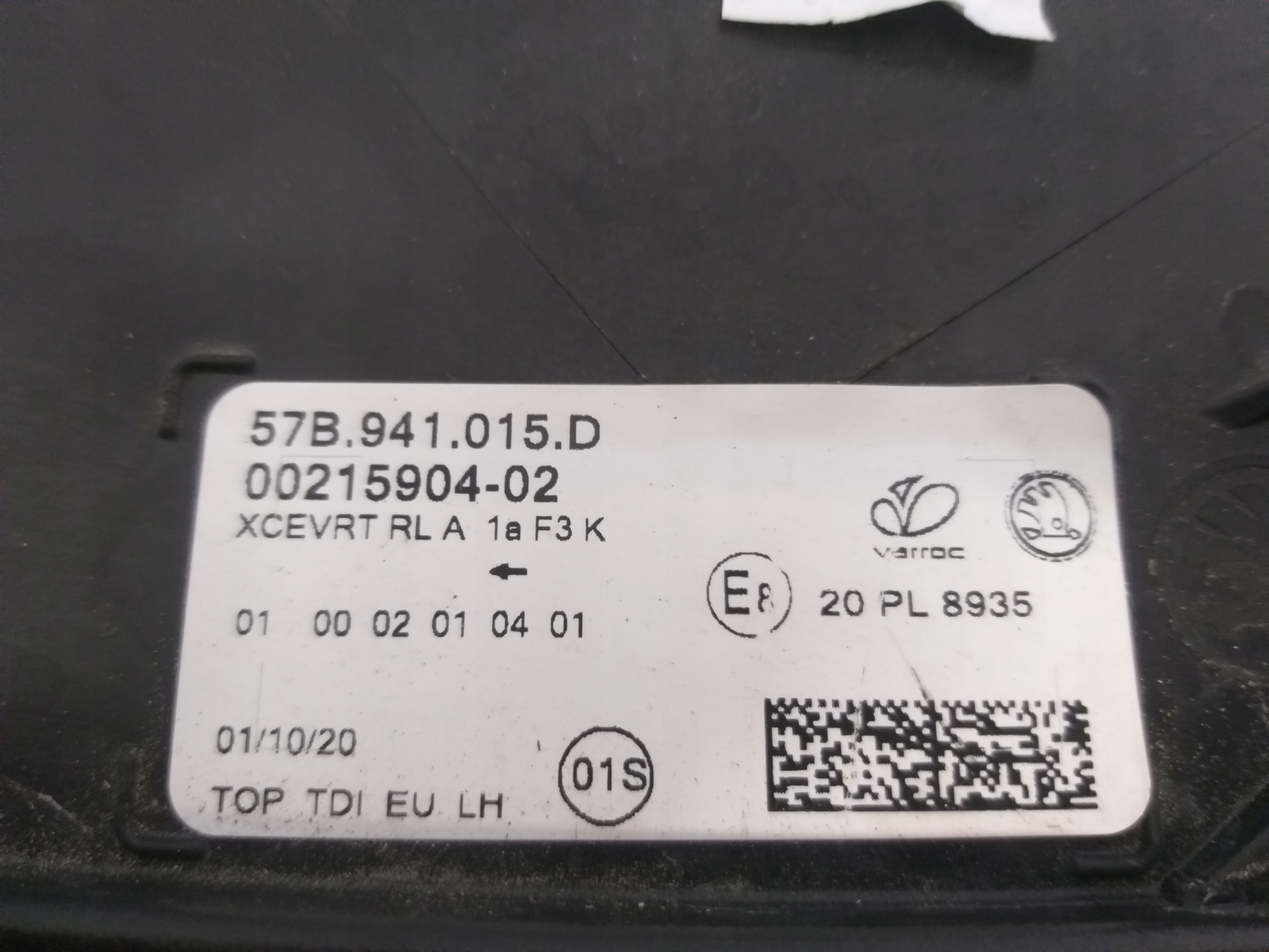 LIGHT FRONT LEFT SKODA KAROQ FULL LED 57B941015D