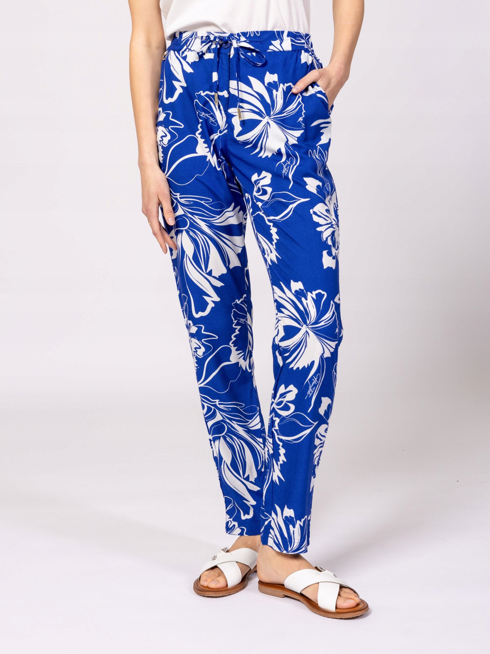 Heavy Tools Dámské Kalhoty Jednoduchého Střih FIFERS25 Floris Modré M