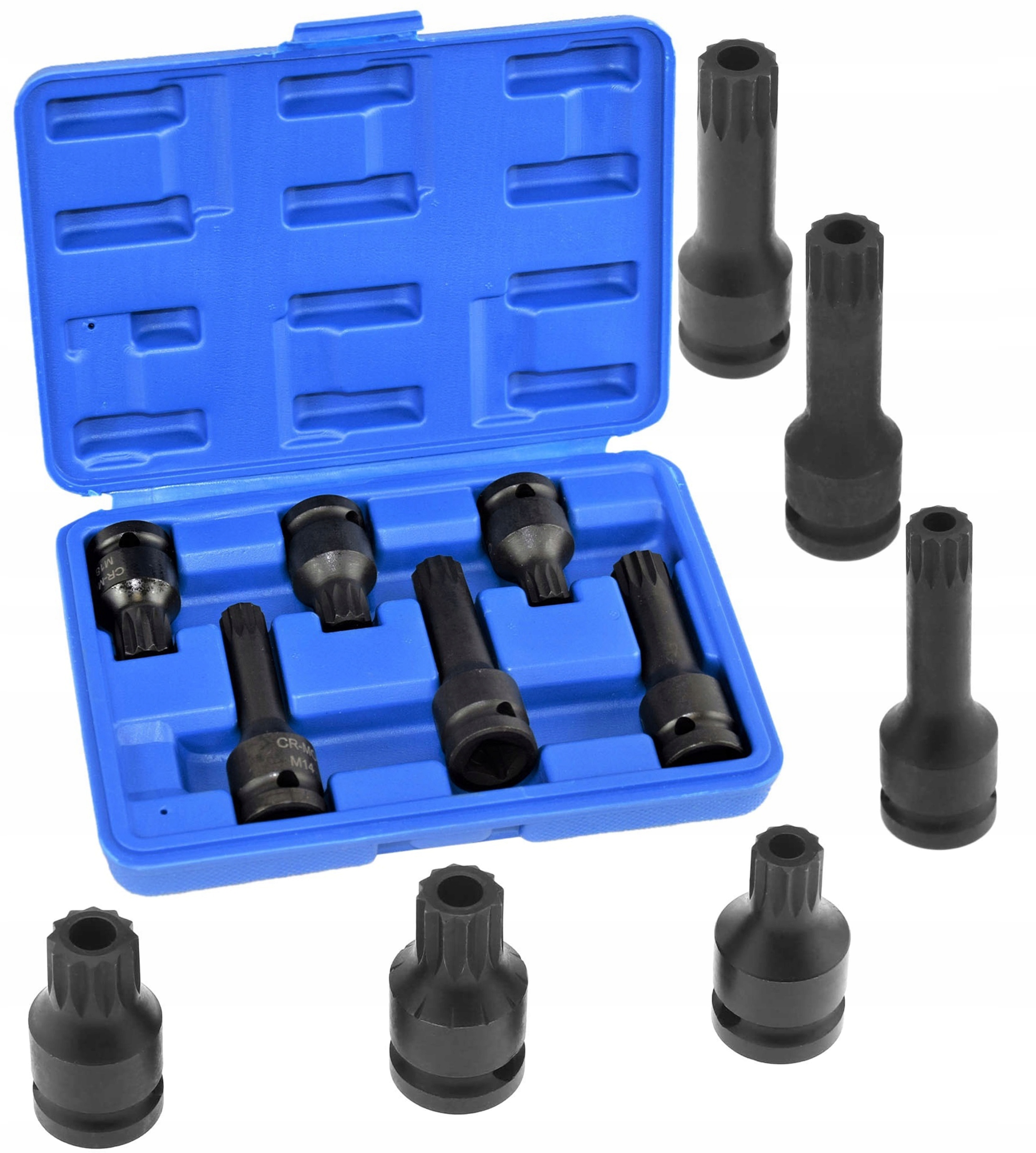 Klucze Bit Spline Udarowe 1/2" M14 M16 M18 Piasta Vag Vw Audi Skoda