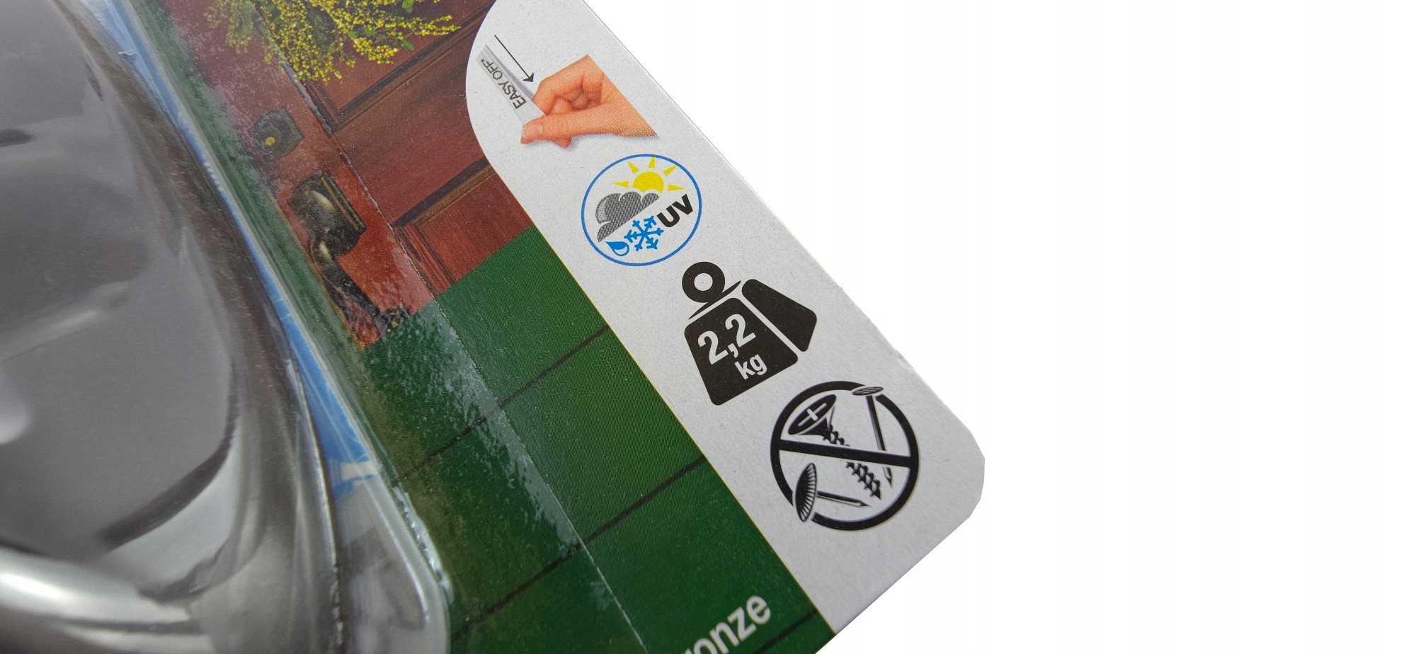 3M COMMAND SAMOPRZYLEPNY HACZYK DUŻY OUTDOOR 1SZT 2,2KG _ 17083BZ-AWCEE Typ haczyk