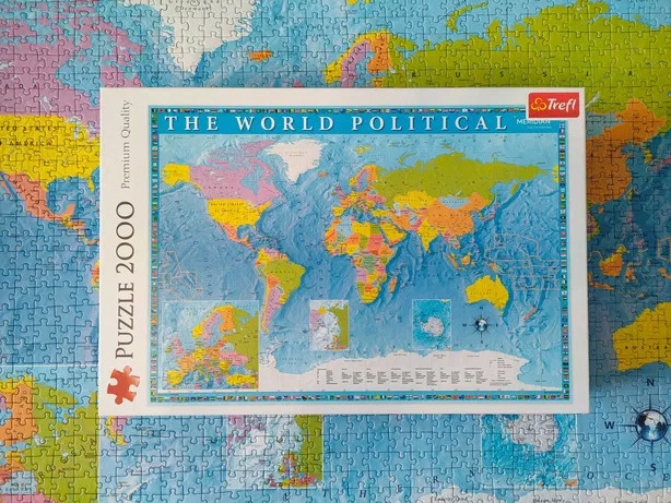 PUZZLE 2000 POLITYCZNA MAPA ŚWIATA 27099