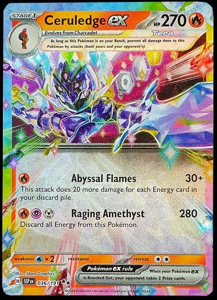 Karta Pokemon Tcg Ceruledge Ex (036/191)