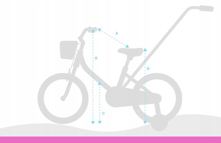 ДИТЯЧИЙ ВЕЛОСИПЕД 14 ДЮЙМОВ TABOU МІНІ АЛЮМІНІЙ ДЛЯ ДІВЧИНКИ ЛЕГКИЙ