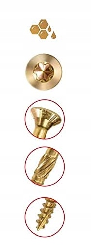WKRĘTY CIESIELSKIE DO DREWNA KMWHT 3,5x30 TORX ŁEB STOŻKOWY KLIMAS 500 szt EAN (GTIN) 5907704422648
