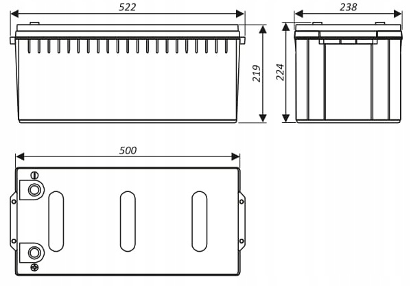 AKUMULATOR BATERIA AGM VRLA ACUMAX AML AML200-12 12V 200AH MAGAZYN ENERGII Producent Acumax