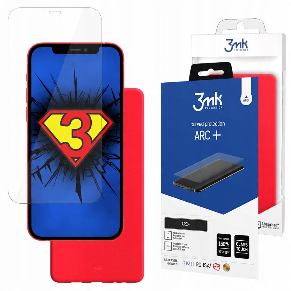 

Etui Red Case 3mk + Folia na iPhone 12 / 12 Pro