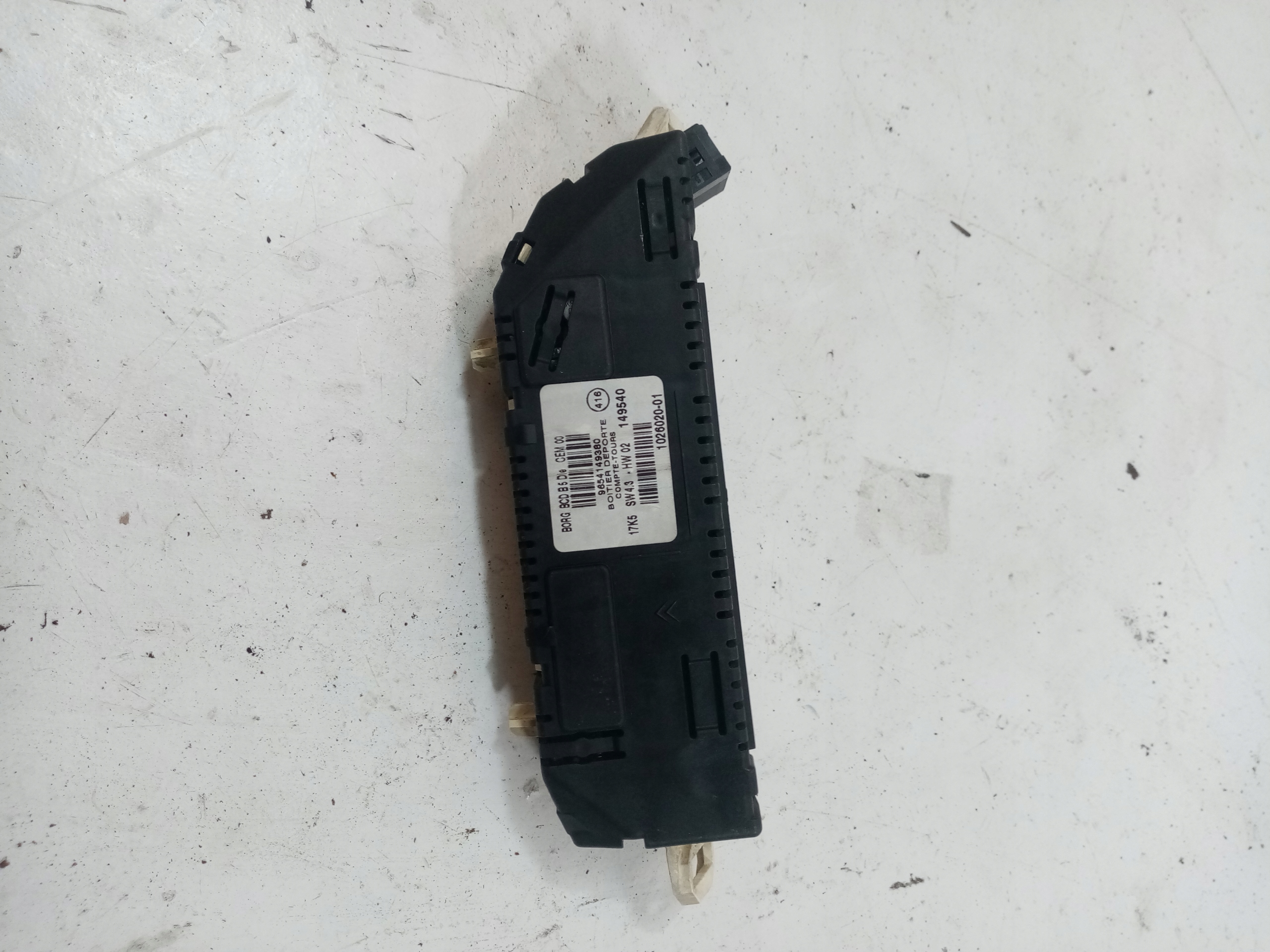 display RADIA CITROEN C4 PICASSO 1 9654149380