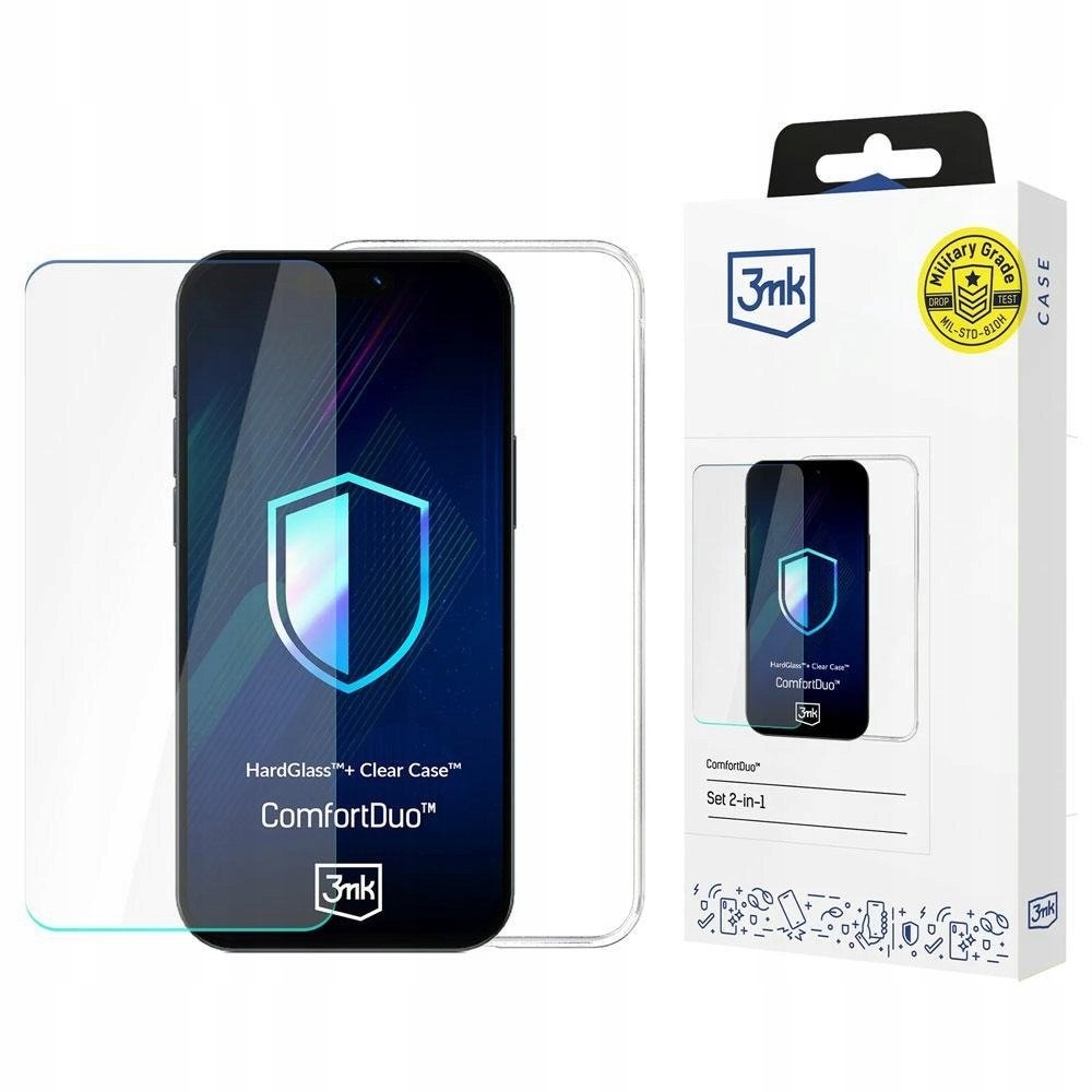 Zestaw 3MK ComfortDuo Clear MagCase do Apple iPhone 16e 17e