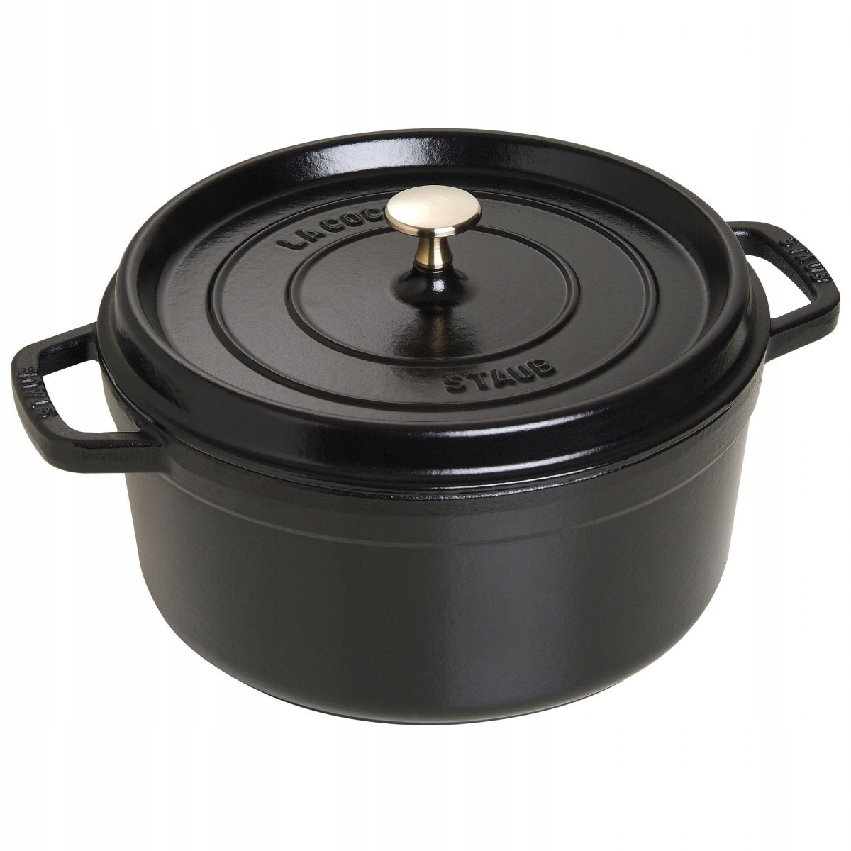 Liatinový Hrniec okrúhly 5,2l Black La Cocotte Staub