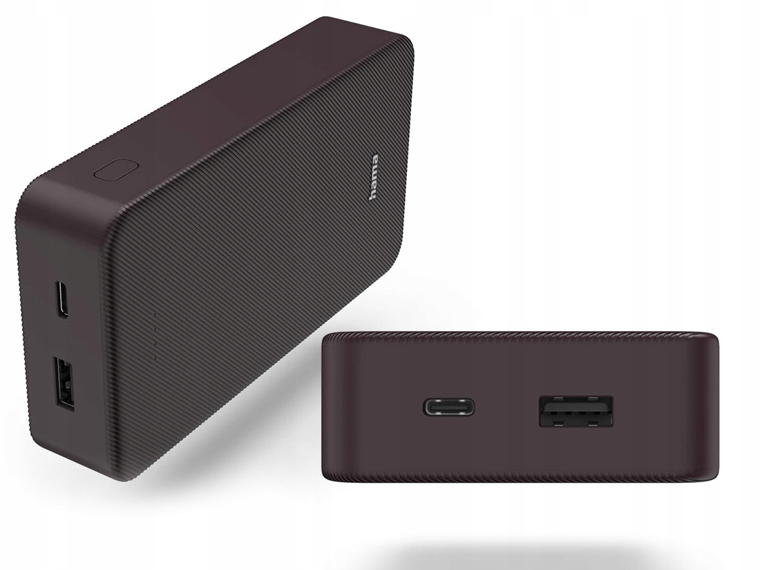 Powerbank Hama Color 20 Powerpack 20000 mAh bordowy
