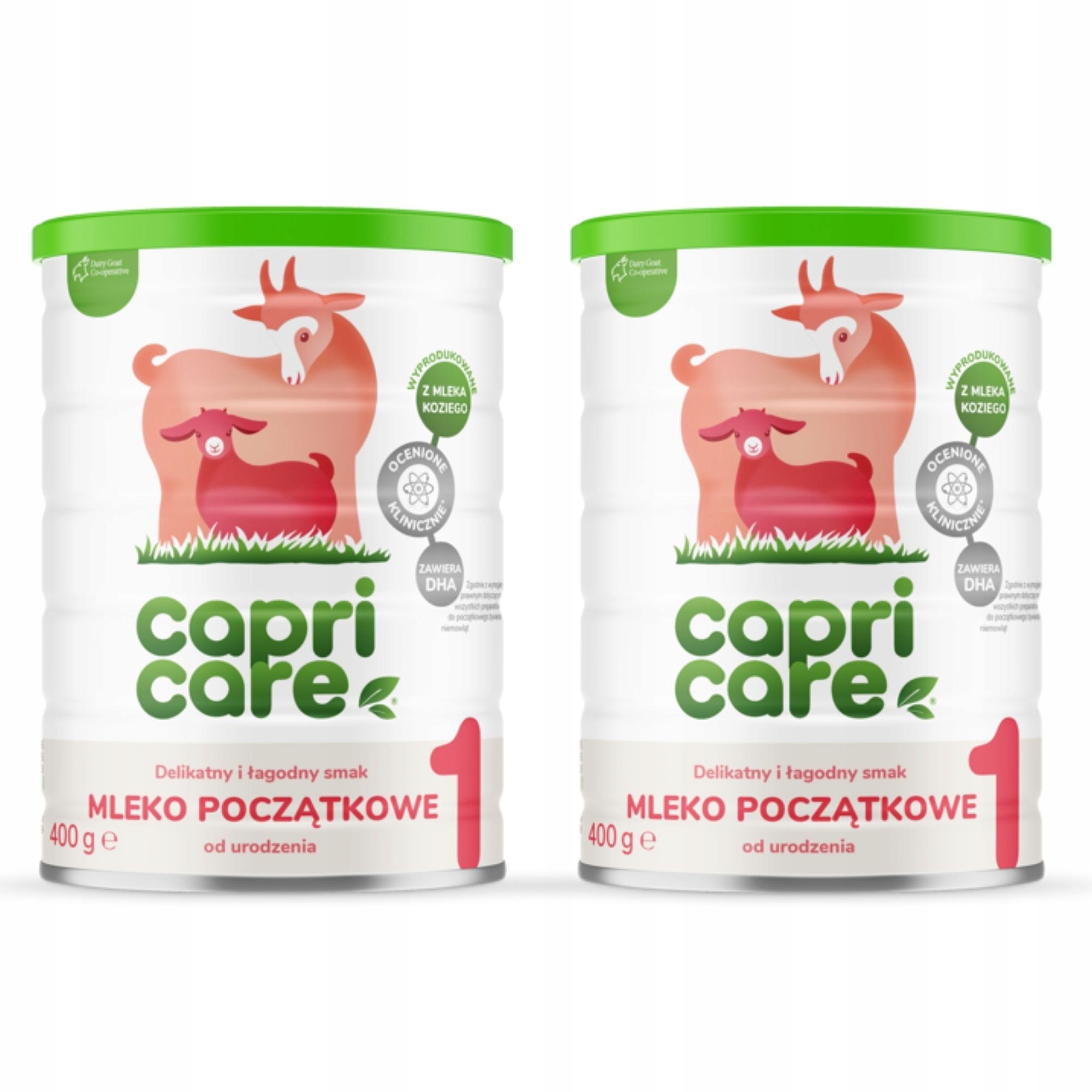 CAPRICARE 1 Zestaw 2x 400g mleko kozie od 1 dnia