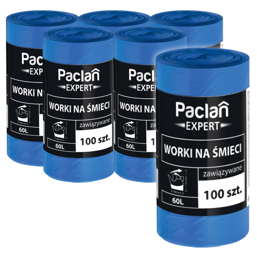 Paclan Expert Univerzální pytle na odpadky 60 l 100 kusů X6