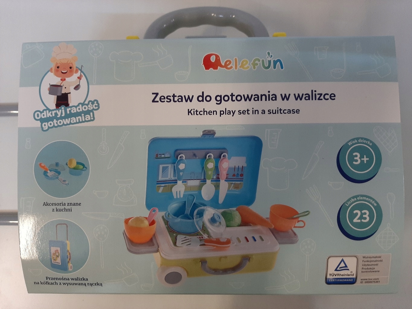 Zestaw do gotowania w walizce ELEFUN