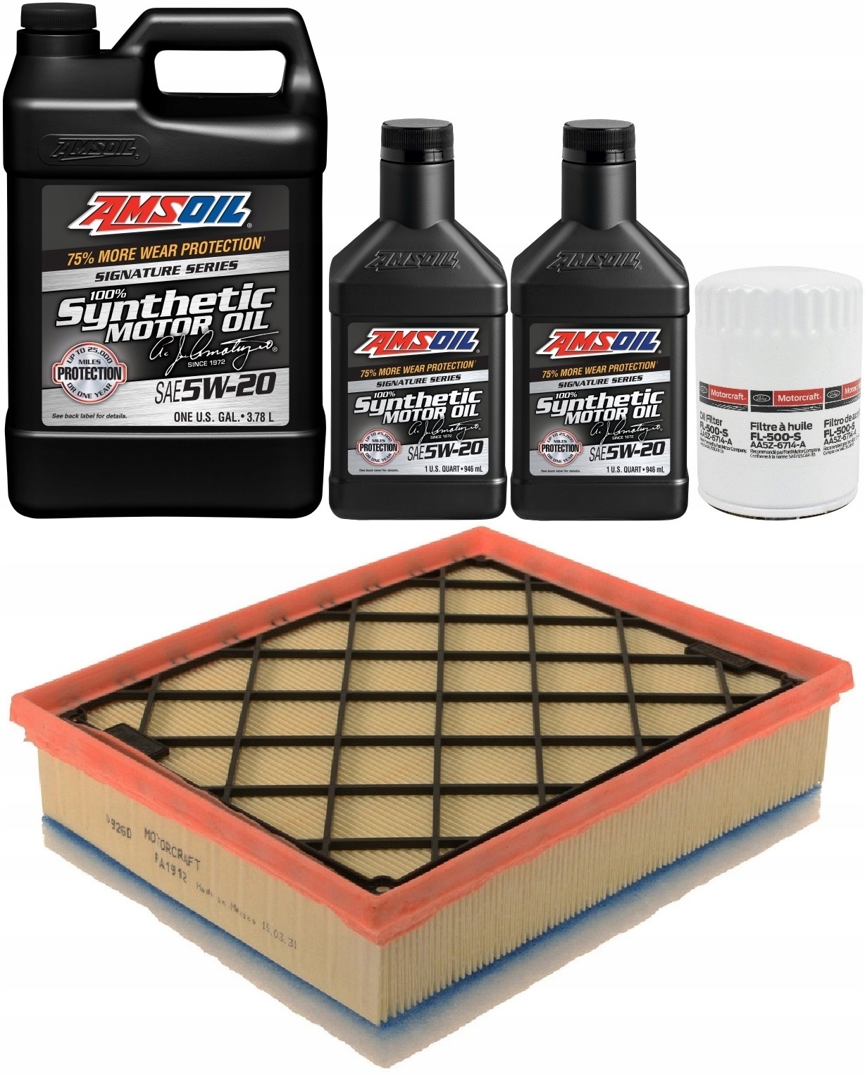 AMSOIL 5W20 + FILTRY FORD EDGE 3,5 16-20
