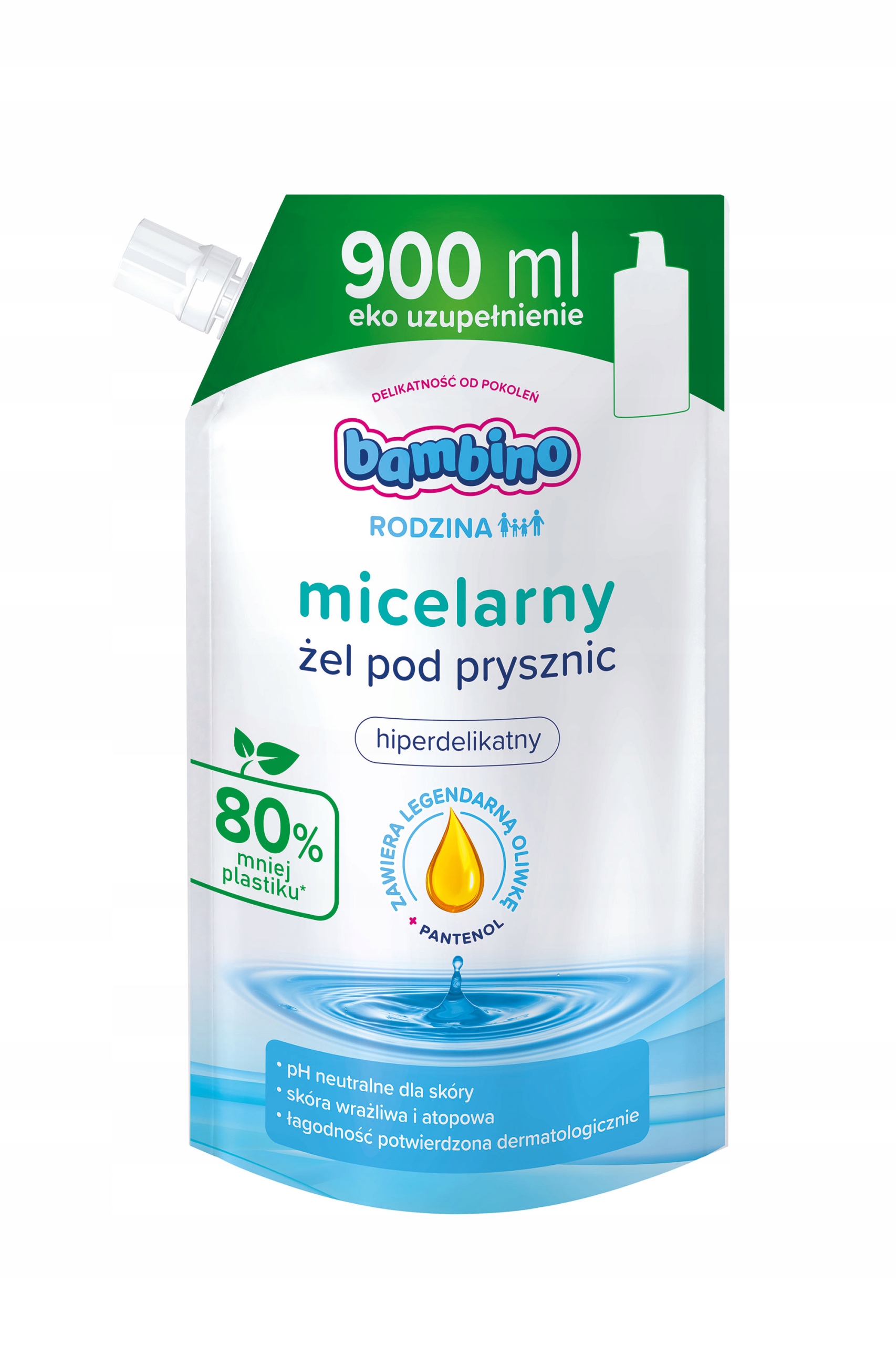 

Micelarny żel pod prysznic Bambino refill 900ml