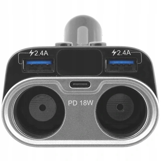 ROZDZIELACZ ROZGAŁĘŹNIK ZAPALNICZKI 2 2 USB 2.4A Producent LTC