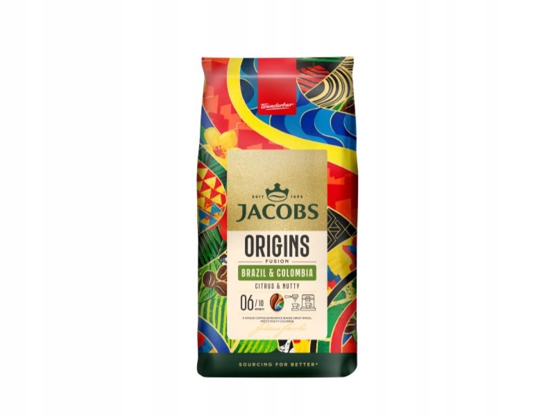 Kawa ziarnista Jacobs Origins Fusion Brazil & Colombia 1 kg