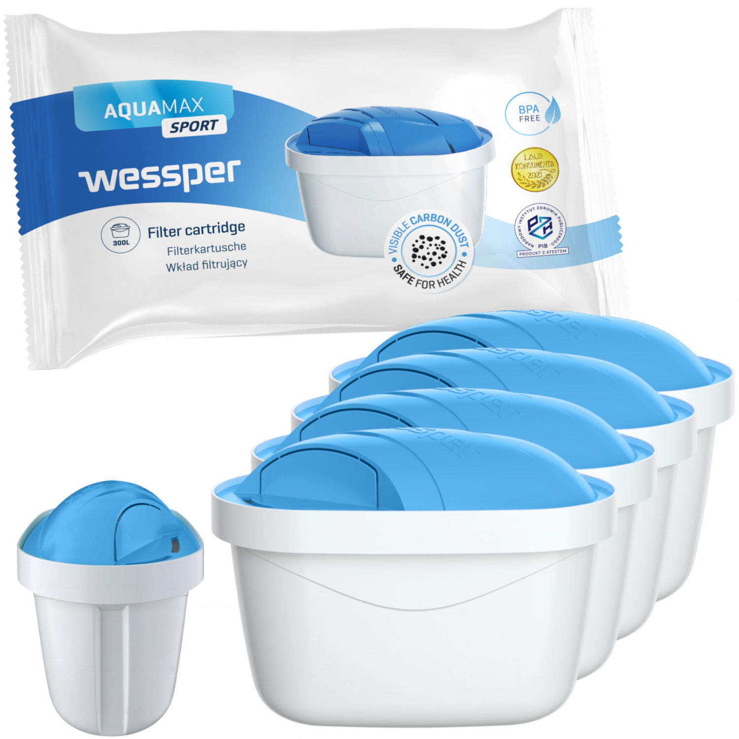 

4x Filtr Wessper Do Brita Dafi Zamiennik Maxtra