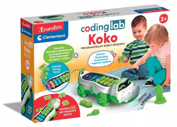 Koko Programowalny Robot Krokodyl Clementoni Rodzaj do programowania i kodowania