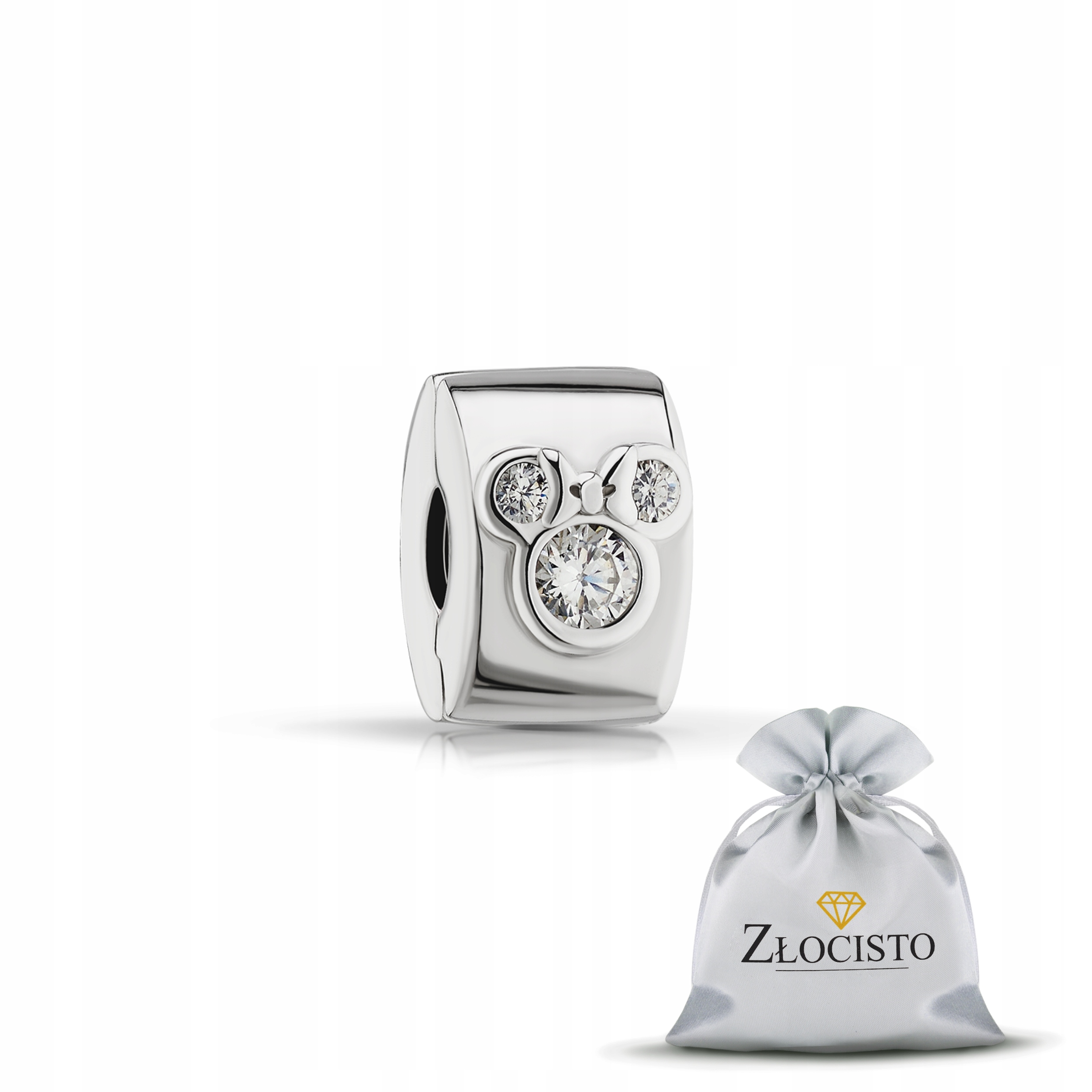 Korálkový Přívěsek Na Náramky 925 Zátka S ODdělovačem Mickey Mouse