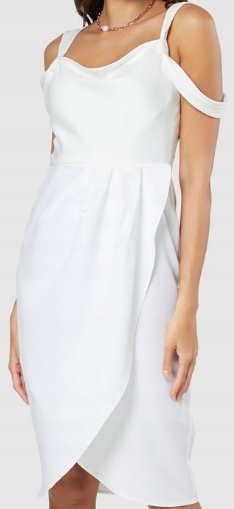 Closet Gold Cowl Neck Pencil Šaty vel. 42