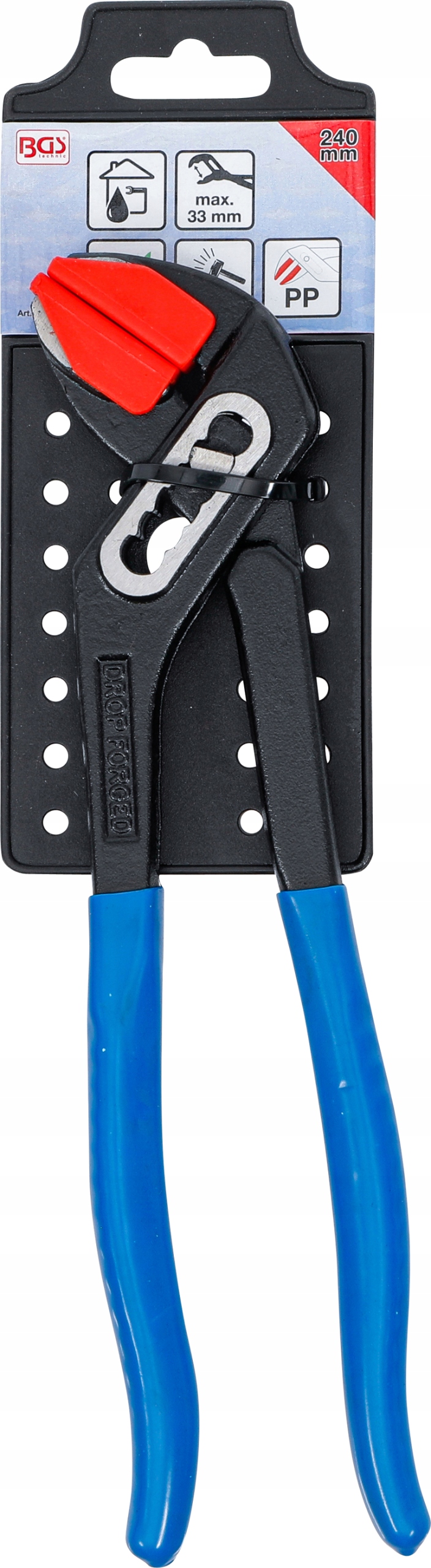 Klucz nastawny szczypce do rur z miękkimi szczękami 240 mm do armatury BGS Waga klucza 0.4 kg