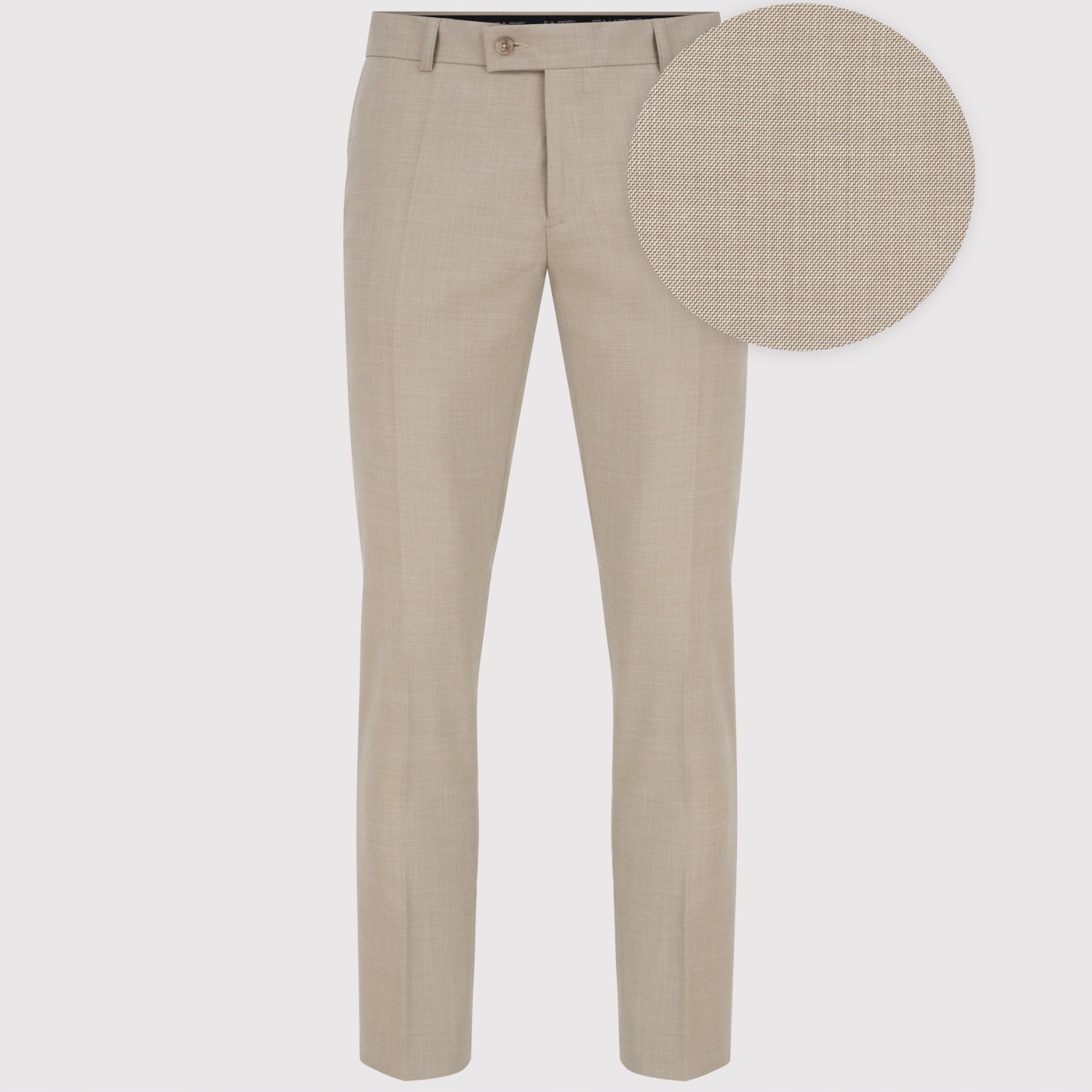 Pako Lorente jednobarevné béžové oblekové kalhoty, vel 92/176