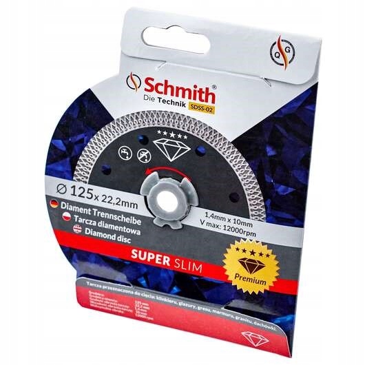 

Schmith Tarcza diamentowa do płytek gresu 125mm