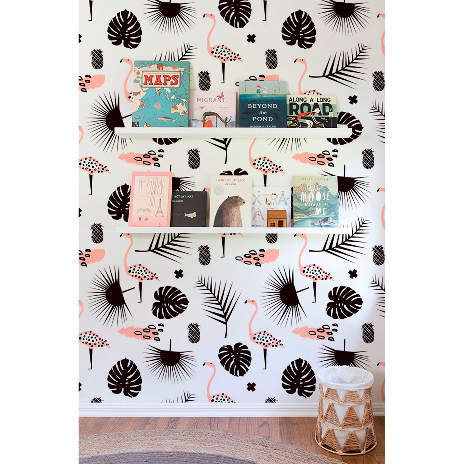 

Tapeta ścienna Minimalistyczne flamingi 208x146 cm