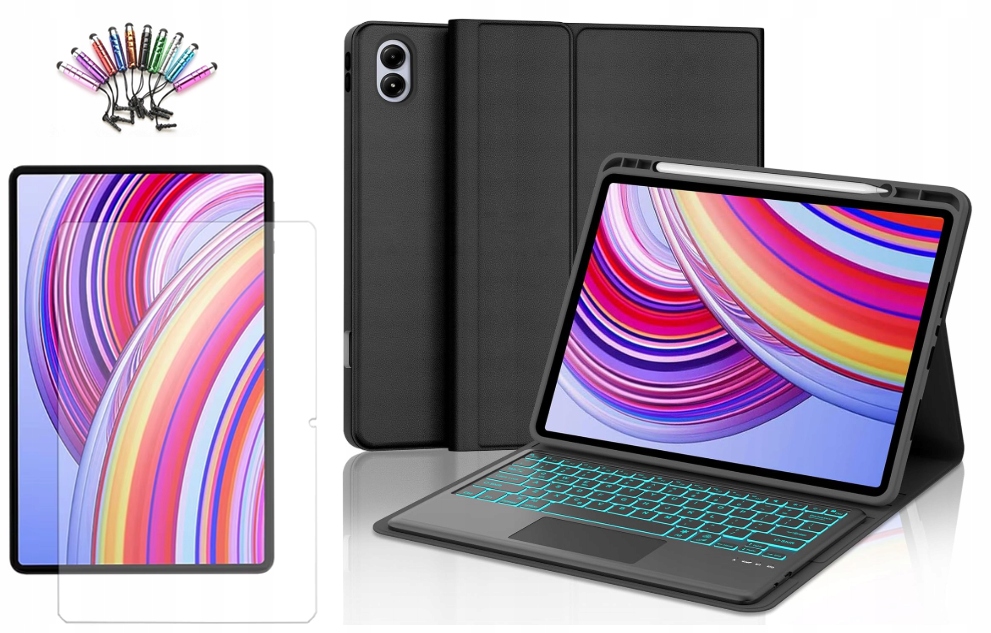 Etui Z Klawiatura Touchpad Do Xiaomi Poco Pad M1 12.1" Szkło Rysik