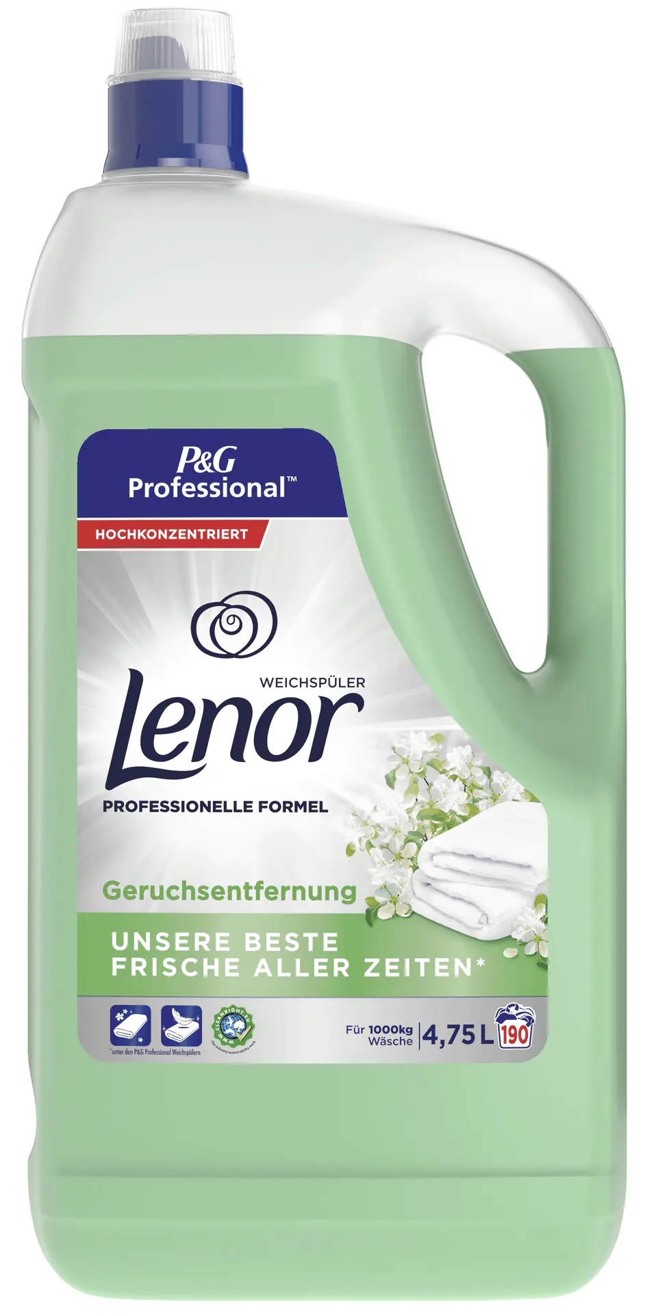Levně Tekutá Aviváž Tkanin Lenor Zelená Fresh 4,75L