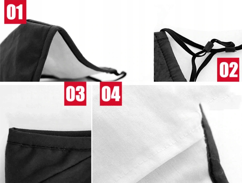 Maska maseczka + 3 FILTR HEPA PM2.5 WĘGIEL AKTYWNY Zastosowanie użytek codzienny