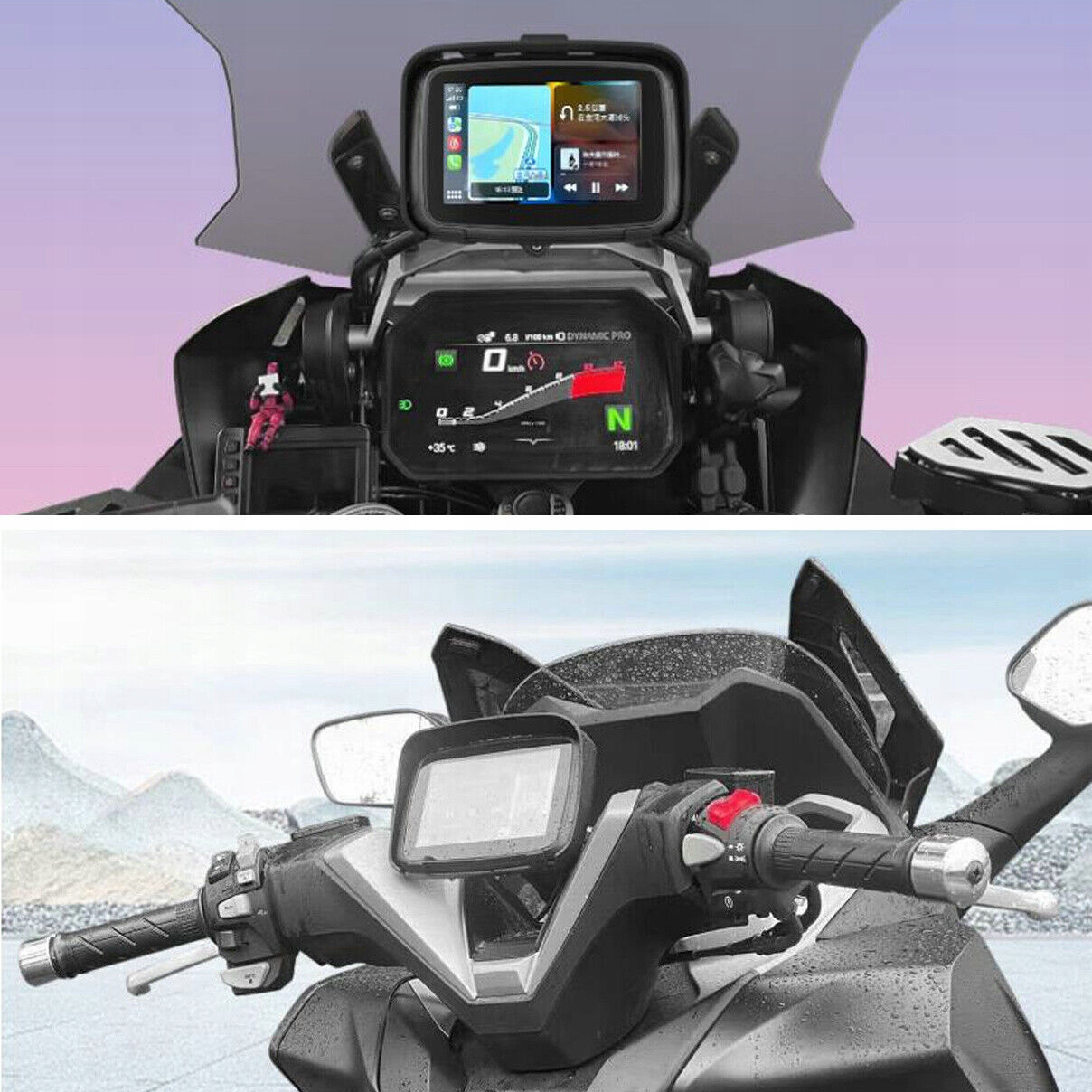 5" IPS Touch Screen Portable Motorcycle Navigator Stan opakowania oryginalne