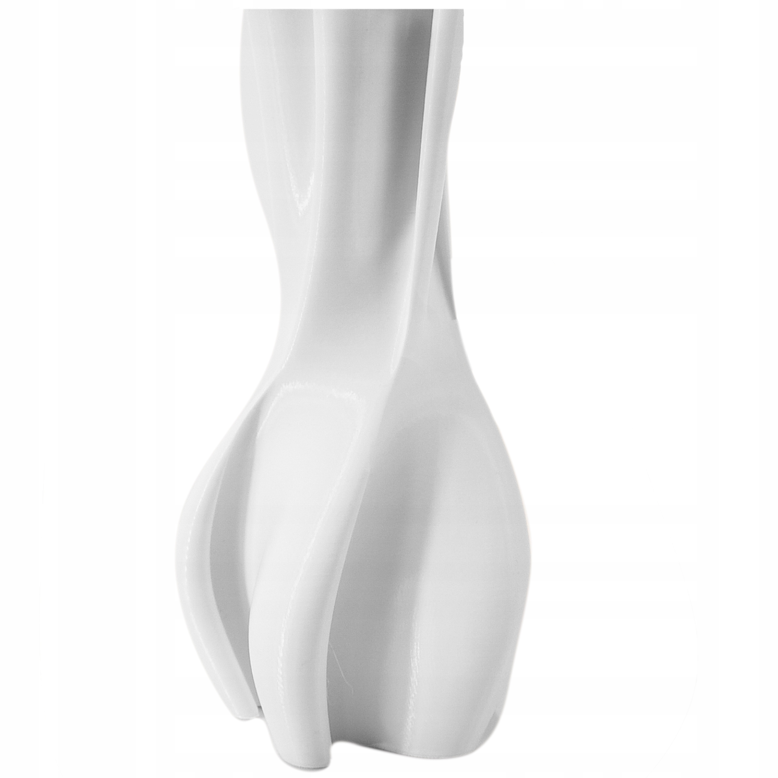 WAZON NA KWIATY PLASTIKOWY WYSOKI NOWOCZESNY NIETŁUKĄCY 20 CM BIAŁY Wysokość produktu 20 cm