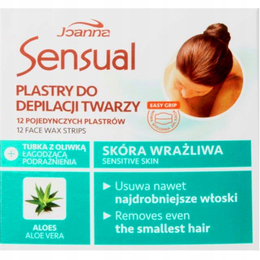 

Joanna Sensual Depilator Plastry Do Twarzy Aloes