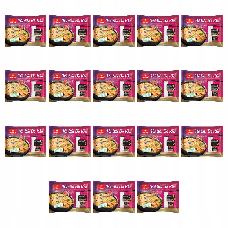 Vifon Zupa instant Hu Tieu Bo Kho ryżowa wołowa 65g X18