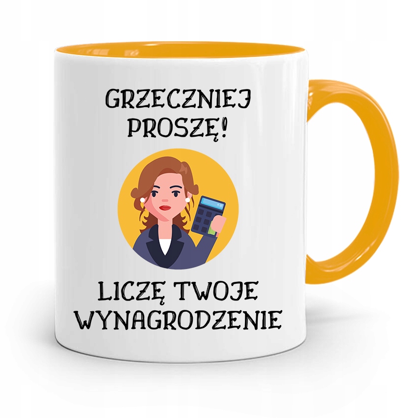 

Kubek Żółty Dla Księgowej Księgowego