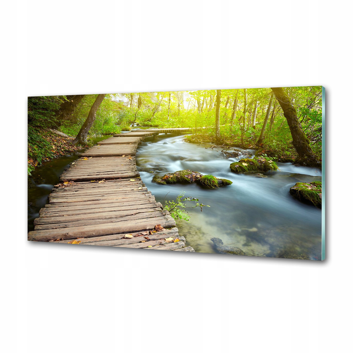 Panel do kuchyne Chodník nad riekou 120x60 cm Lepidlo