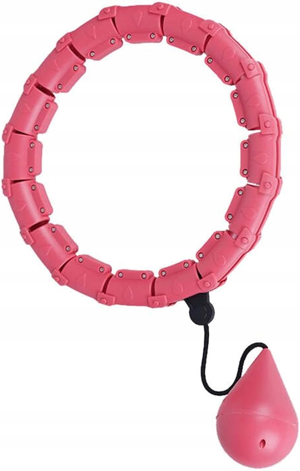 Hula Hop Inteligentne 127CM Odchudzające różowe