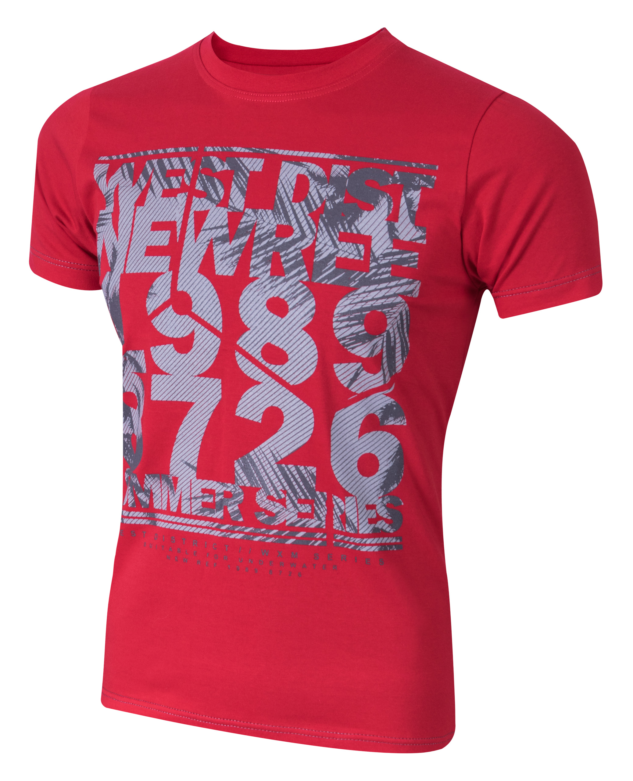 

T-shirt Koszulka Koszulki Męskie KM05 3XL czerwony