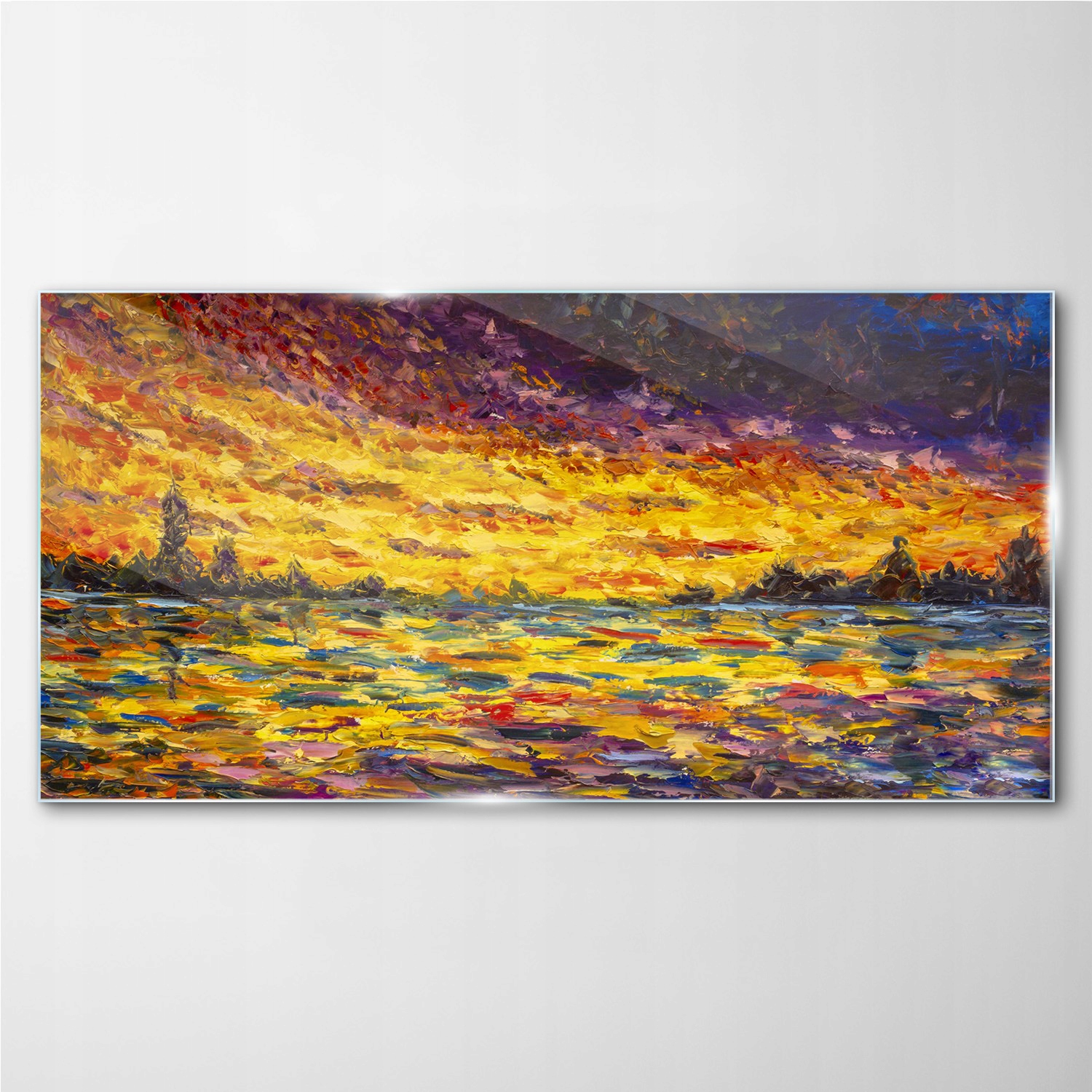 

Obraz na ścianę szklany Zachód słońca 140x70 cm