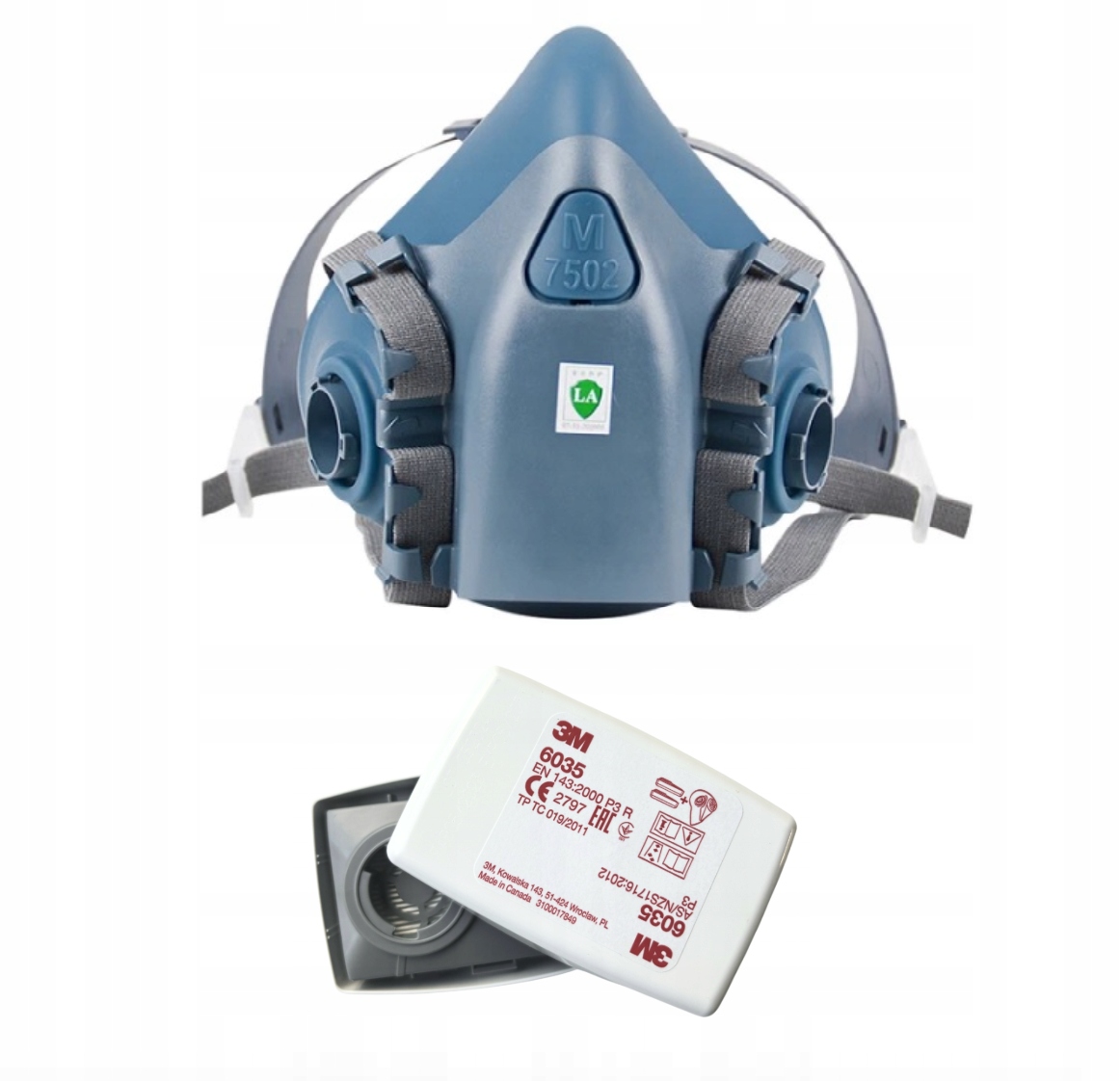 Półmaska maska lakiernicza Kompletna 7502 6035