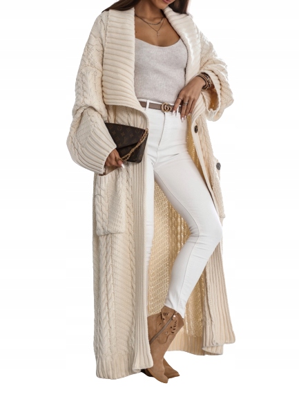 Cocomore Svetr Kardigan Ecru