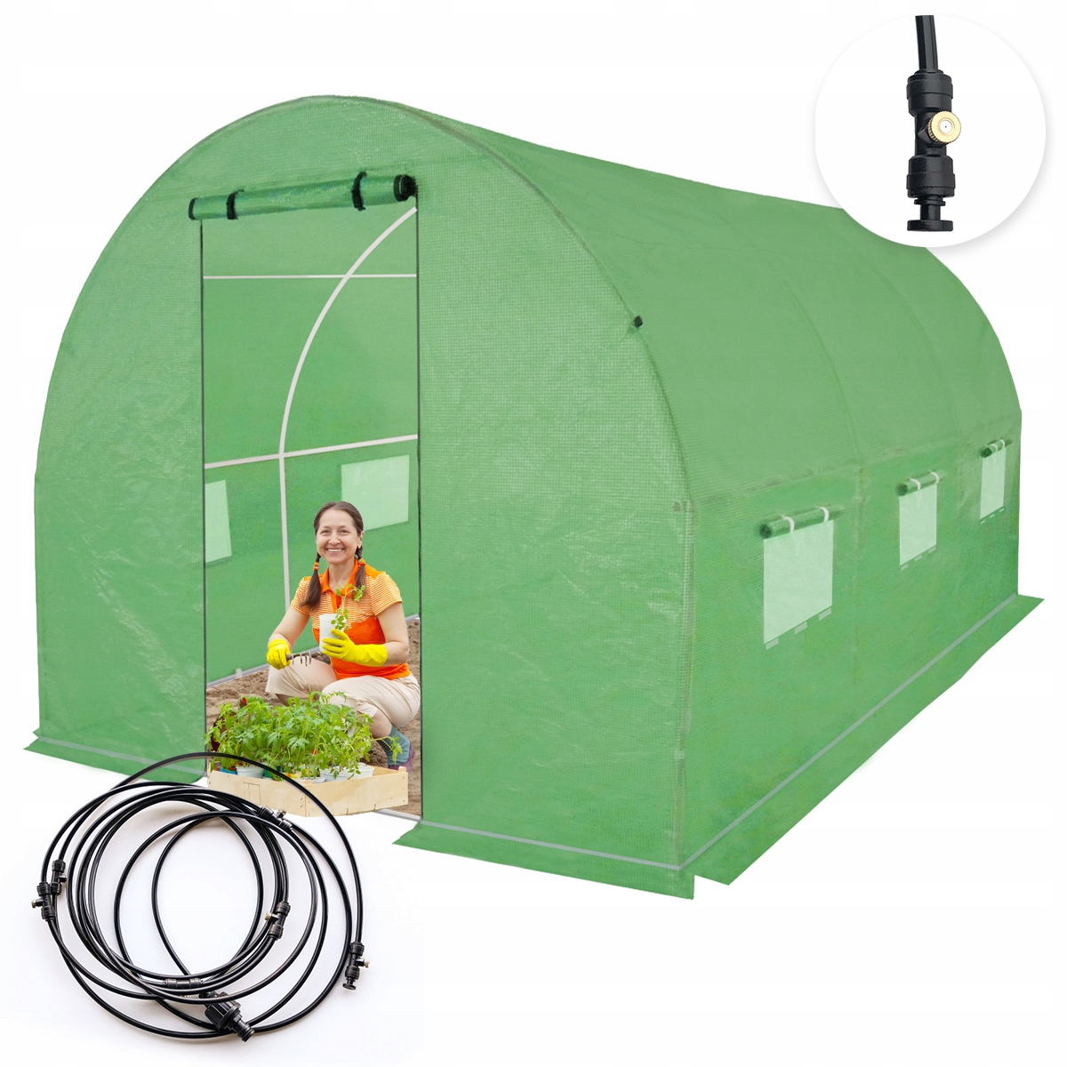

Zestaw Tunel Foliowy 2x3m System Zraszający 6m