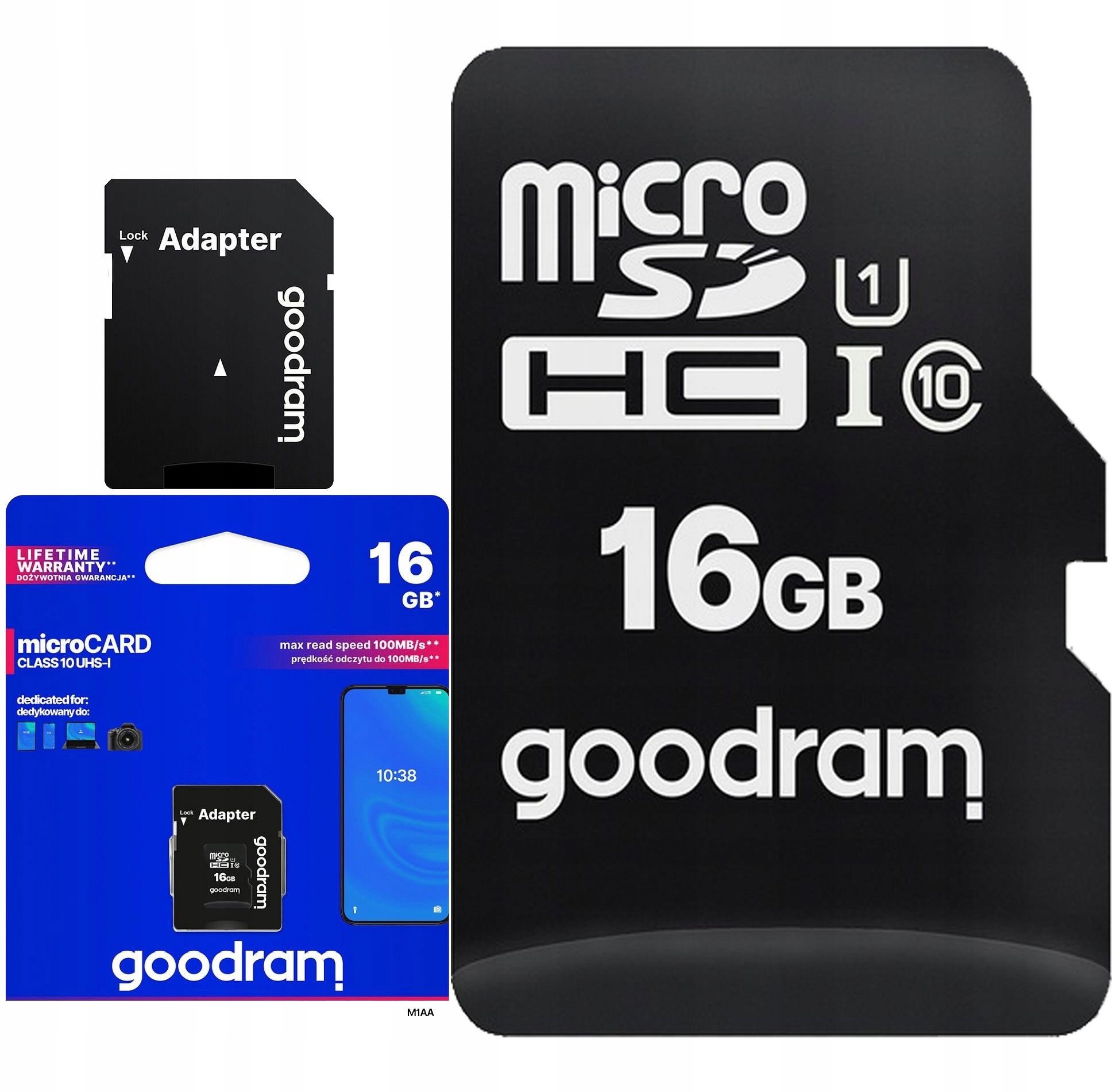 Oryginalna Pewna Karta Pamięci Goodram 16GB Micro Sd Class 10