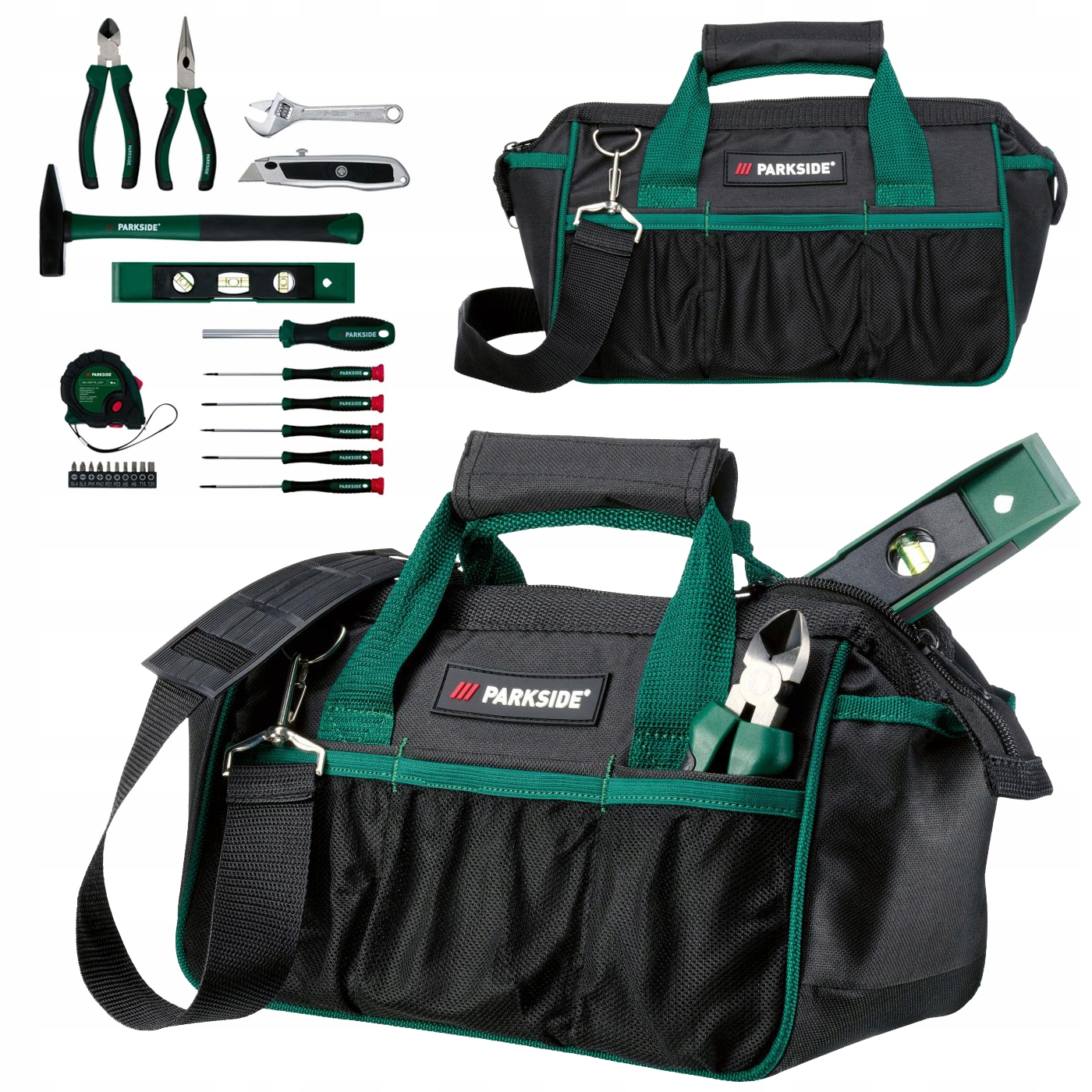 Zestaw Narzędzi Parkside 23 Elementy Torba Narzędziowa Bity Wkrętaki