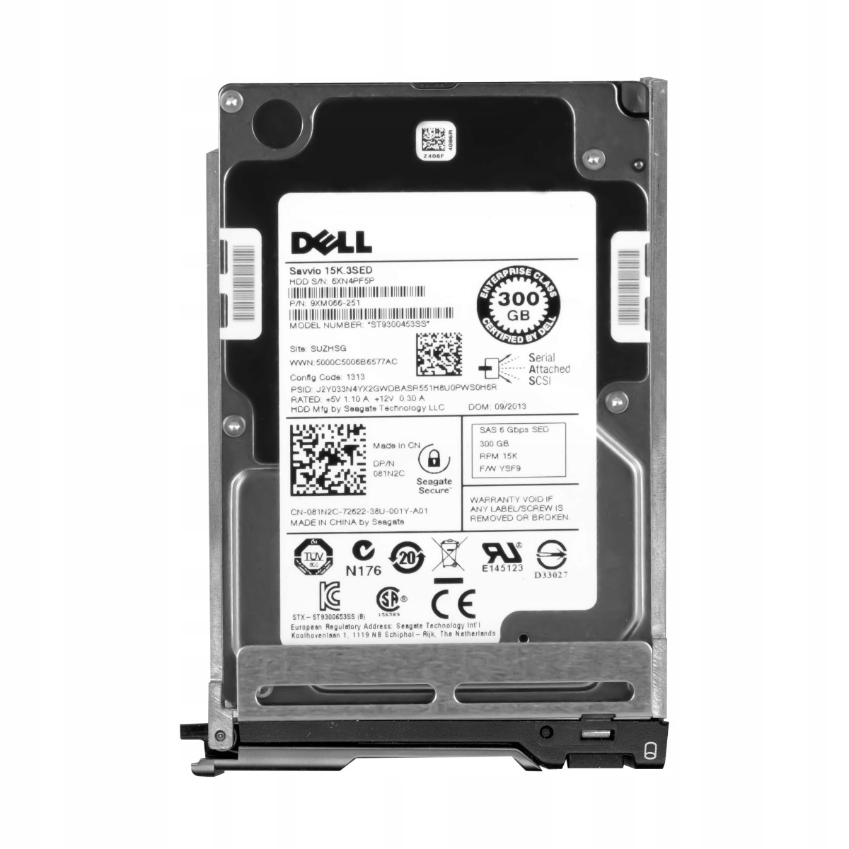 Dell 081N2C 300GB 15K 64MB SAS-2 2.5'' ST9300453SS