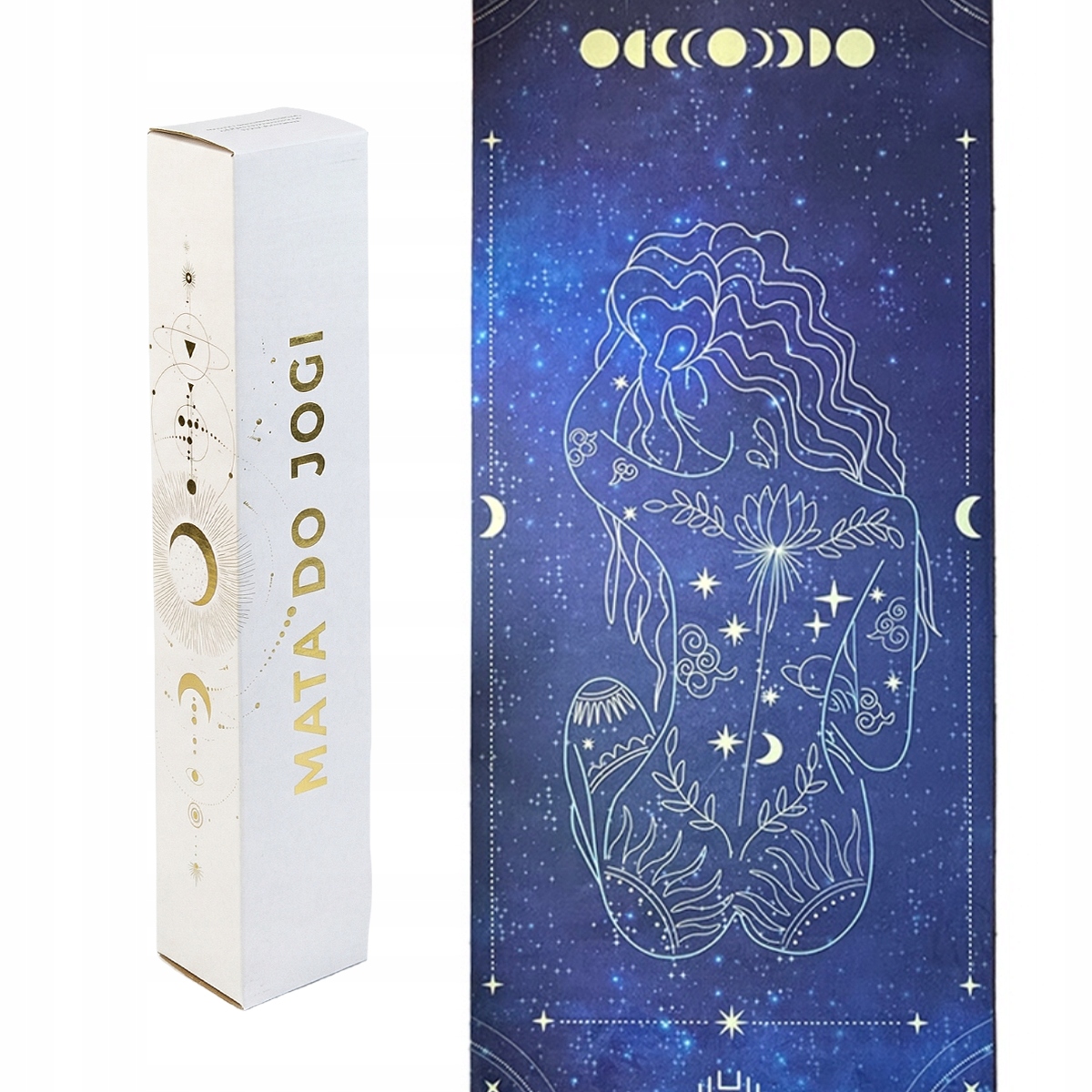 Krásná Prémiová Podložka Na Cvičení Jógy, Stabilní, Semišová, Měkká, 4 MM, Se Vzorem