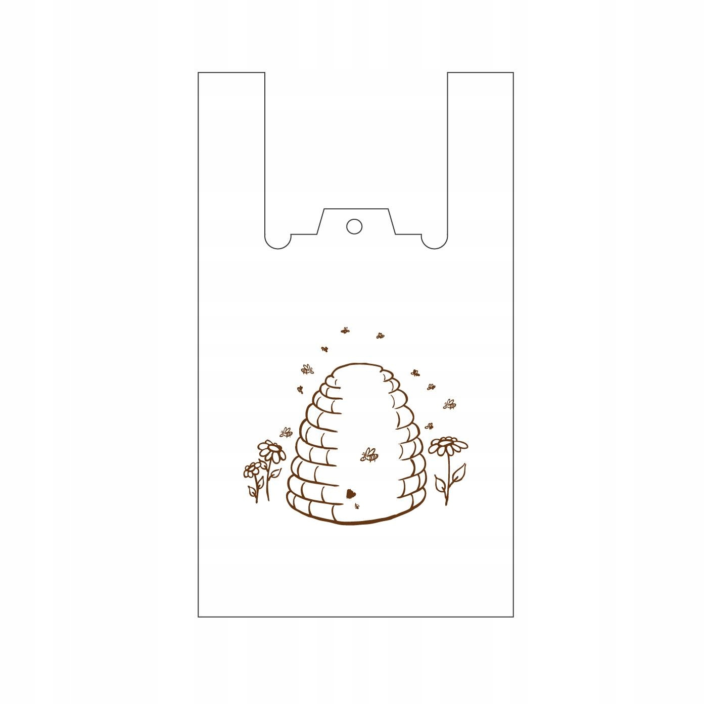 

Torby foliowe reklamówki Hdpe zrywki Kószka 200szt